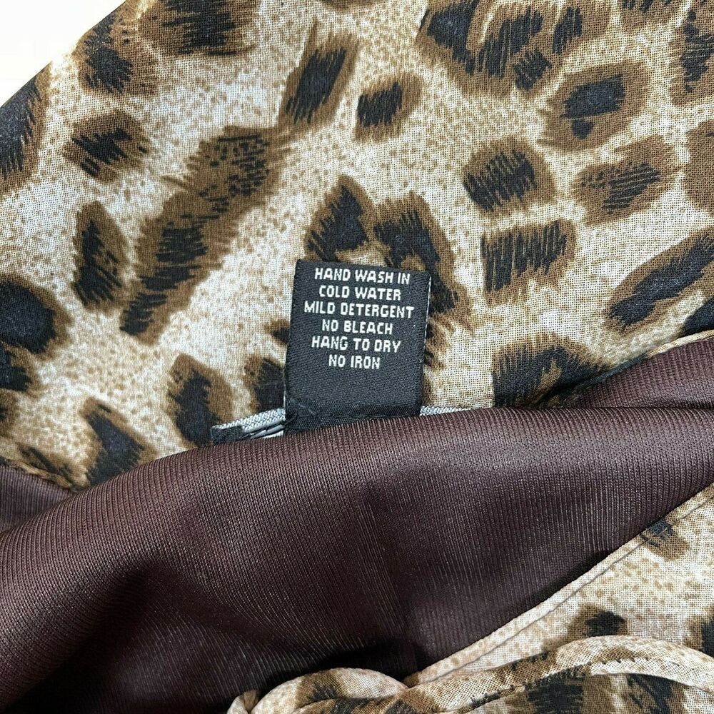 Metro‎ 22 Women's Top 3X Brown Animal Print - Picture 10 of 10